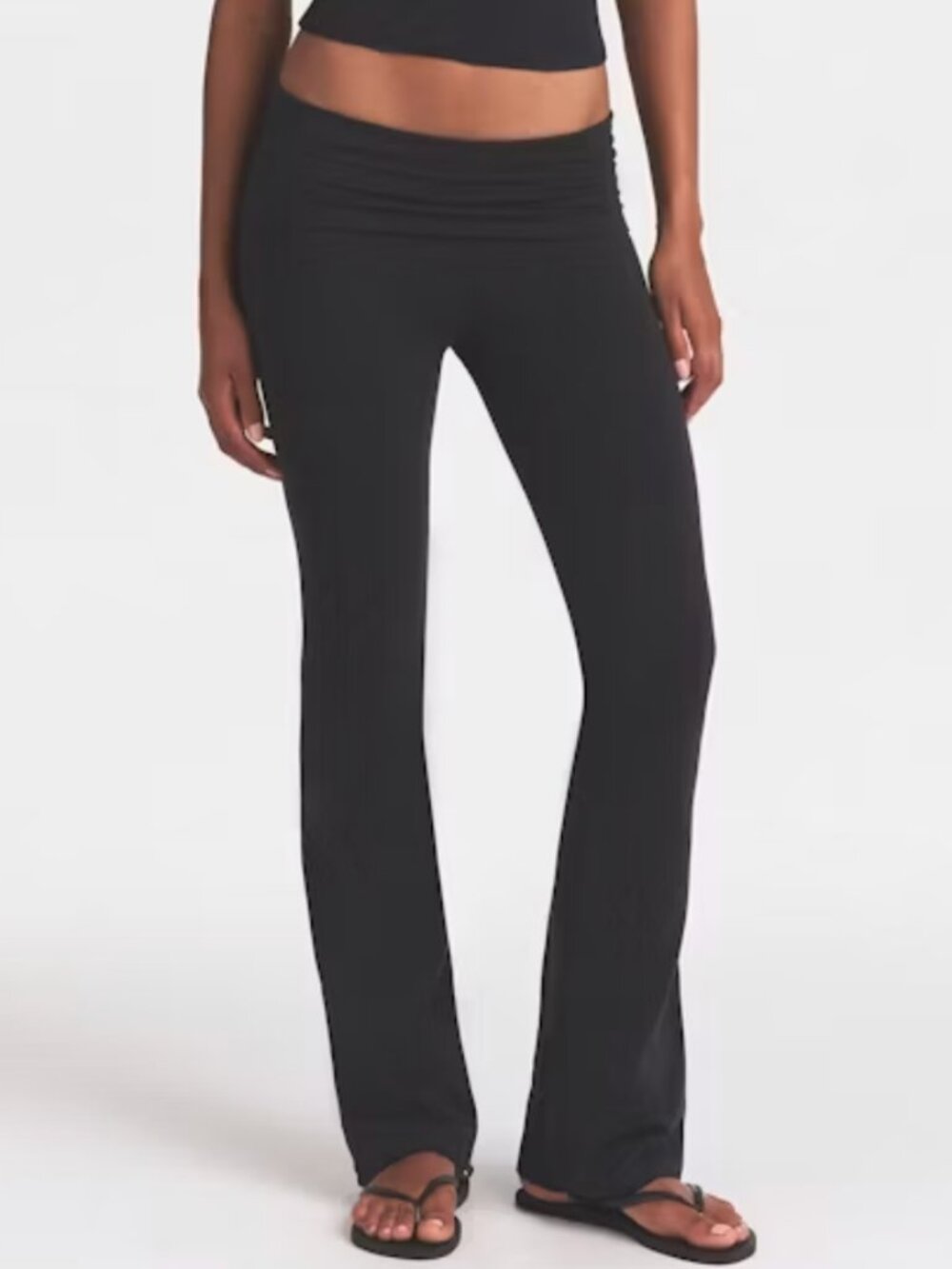 NEW Skims Cotton Jersey Foldover Pant